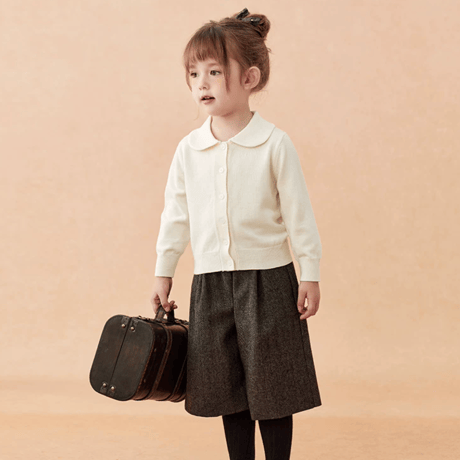 [予約] Soft Peter Pan Wool Knit Top