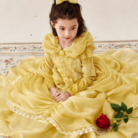 [予約] Golden Belle Princess Dress (&hairpin SET)