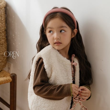 [予約] Lavender Bear Vest/ OREN by Hibyebebe