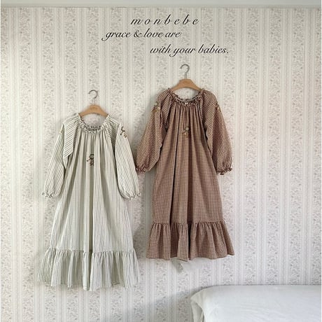 [予約] Olivia Embroidery Dress (Adult)/ Monbebe