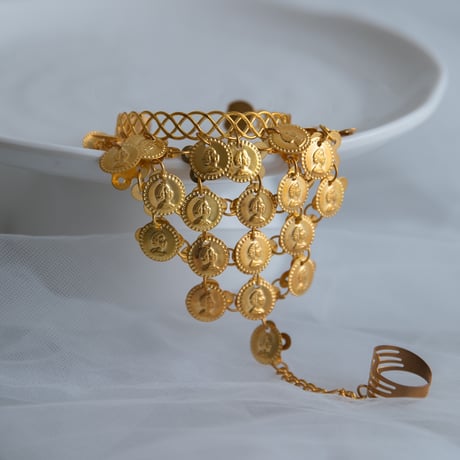 [予約] Golden Mirage Coin Cuff Bracelet