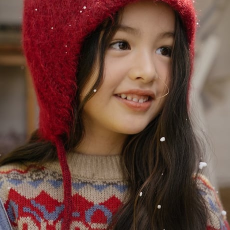 [予約] Flip Knit Brimmed Beanie/ OREN by Hibyebebe