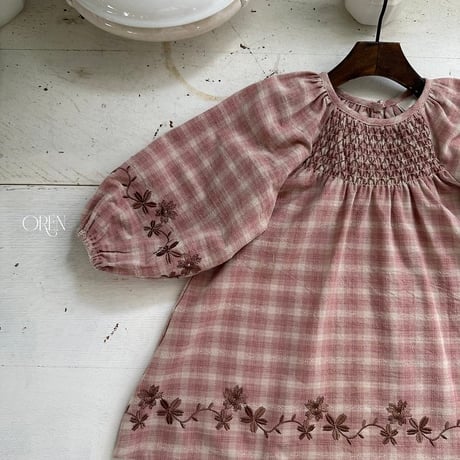 [予約] Hayden embroidery dress/ OREN by Hibyebebe