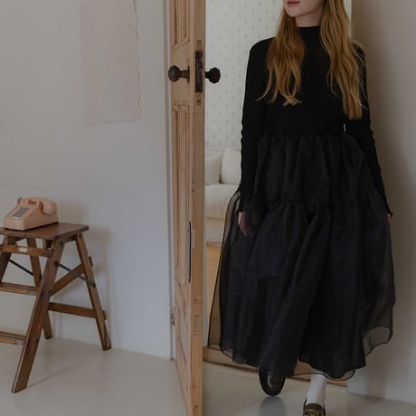 [予約] Severin Organza Dress (Mom) / OREN by Hibyebebe