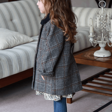 [予約] Heritage Grey Check Coat