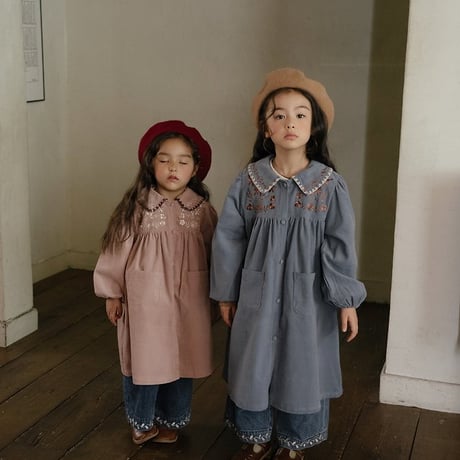 [予約] Camille corduroy dress/ OREN by Hibyebebe