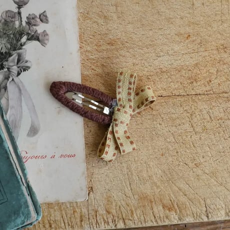[予約] Canelé snap hairpin/  Puella FLO