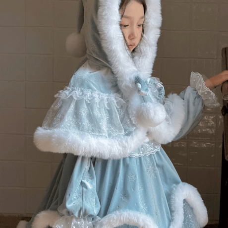[予約] Frost Symphony Princess Dress(&Cape SET)