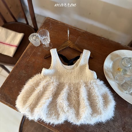 [予約] Bubble Mini Dress/ marron