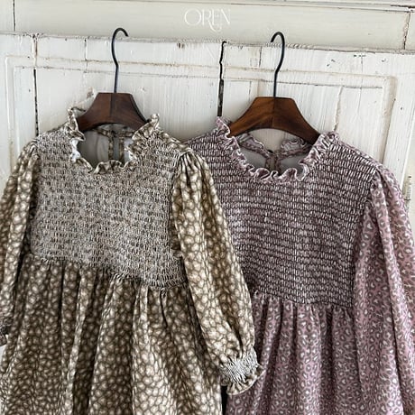 [予約] Margo Leopard Dress/ OREN by Hibyebebe