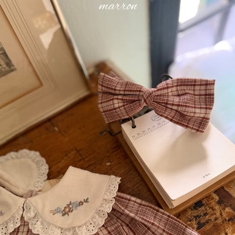 [予約] Chapel headband/ marron