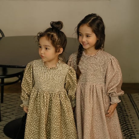 [予約] Margo Leopard Dress/ OREN by Hibyebebe