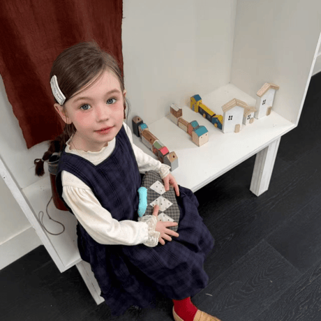 [予約] Bella Check Ruffle Dress / aiai
