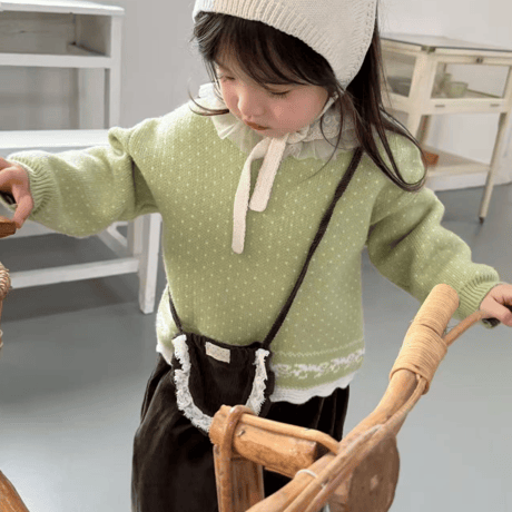 [予約] Olive Snowflake Knit / aiai