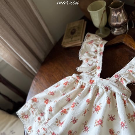 [予約] Flower Apron/ marron
