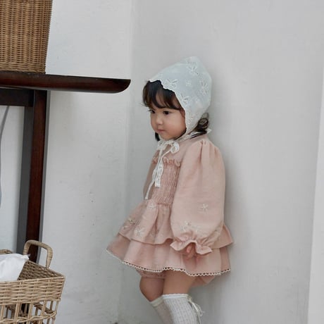 [予約] Ribbon Bonnet/ marron