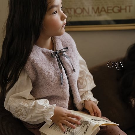 [予約] Lavender Bear Vest (2oz)/ OREN by Hibyebebe