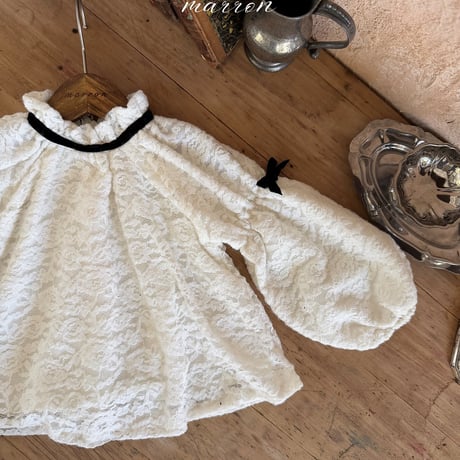 [予約] Lace blouse/ marron