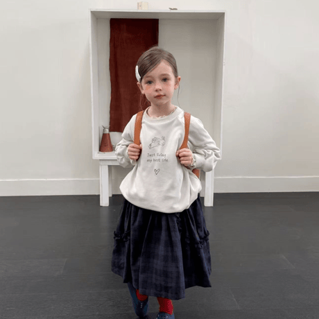 [予約] Bella Check Ruffle Dress / aiai