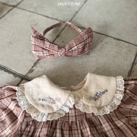 [予約] Chapel headband/ marron