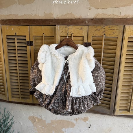 [予約] Teddy Vest/ marron