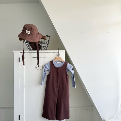 [予約] Ribbed Jumpsuit (Kids)/ Monbebe