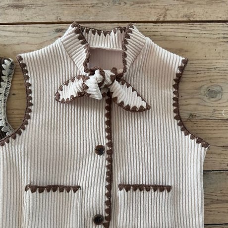 [予約] Moné Melo vest/ OREN by Hibyebebe