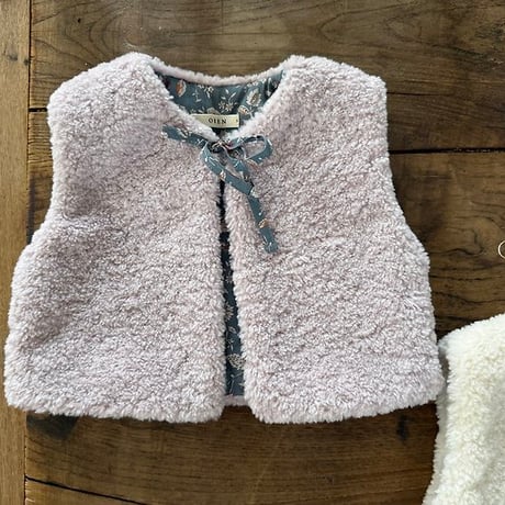 [予約] Lavender Bear Vest (2oz)/ OREN by Hibyebebe
