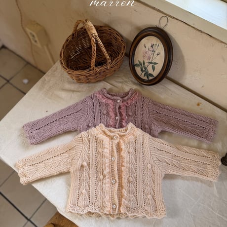 [予約] Elle Knit Cardigan/ marron