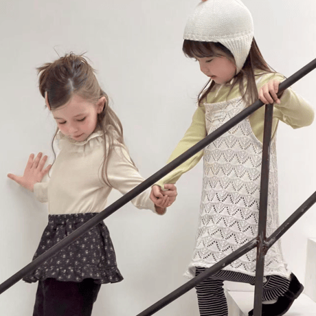 [予約] lace frill neck T/ aiai