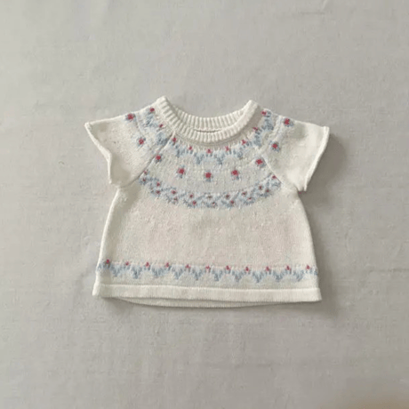 [予約] Merry-Pla Short-Sleeve Knit Top / aiai