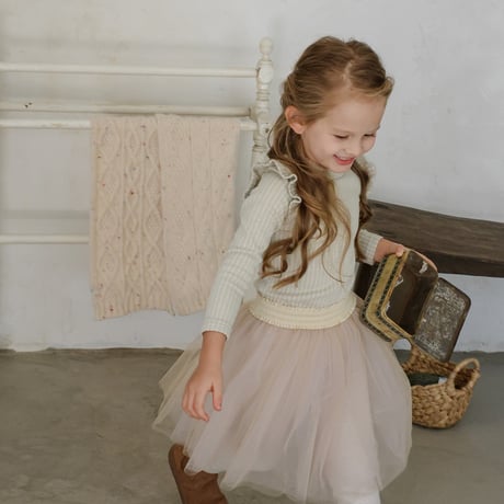 [予約] Moen tulle skirt leggings/ Puella FLO