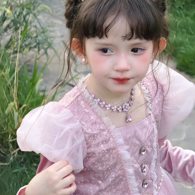 予約] Pink Rosette Tiara | Mimiel