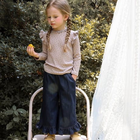 [予約] Cha-Cha Denim Pants / Puella FLO