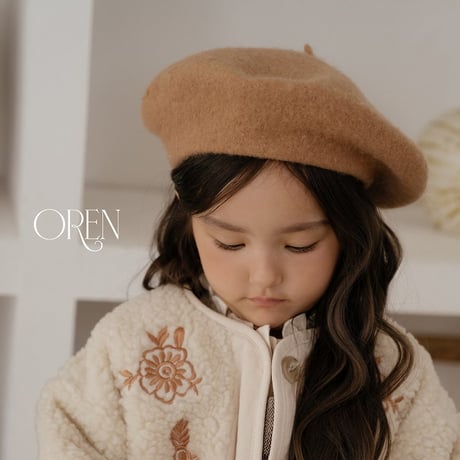 [予約] Wool Beret Kids/ OREN by Hibyebebe