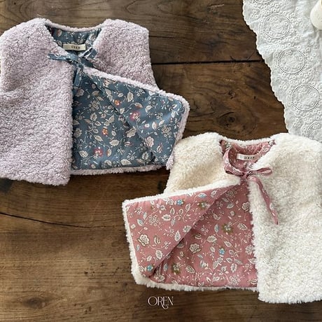 [予約] Lavender Bear Vest (2oz)/ OREN by Hibyebebe