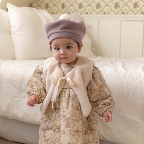 [予約] Brielle Baby Puffer Dress/ OREN by Hibyebebe