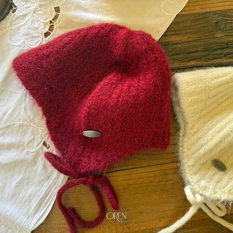 [予約] Flip Knit Brimmed Beanie/ OREN by Hibyebebe