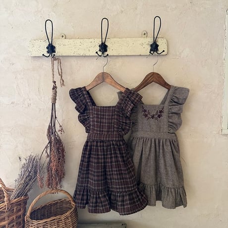 [予約] Solen Suspenders Dress/ OREN by Hibyebebe