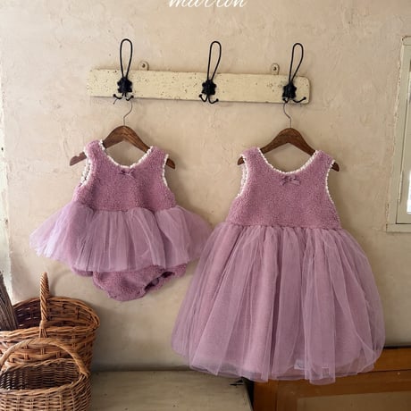 [予約] Mongle Dress/ marron