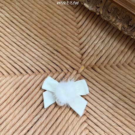 [予約] Mink Brooch/ marron
