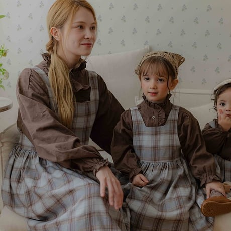 [予約] Leo Classic Check Dress (Mom)/ OREN by Hibyebebe