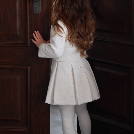[予約] Ivory Jewel Jacket & Skirt Set