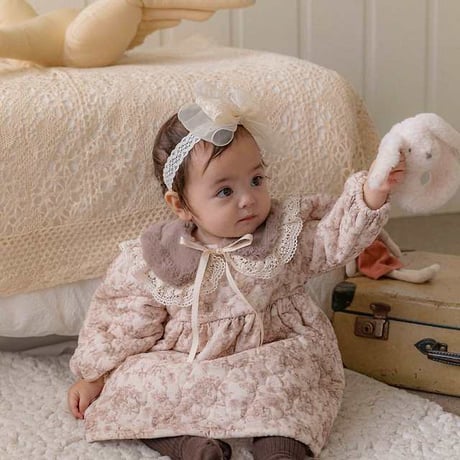 [予約] Merry Lulu padding Dress/ OREN by Hibyebebe