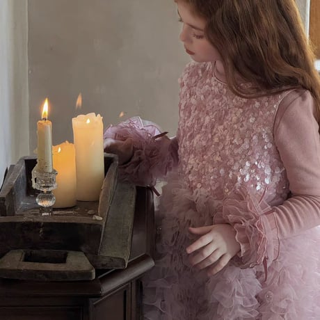 [予約] Dusty Rose Ruffle T-shirt