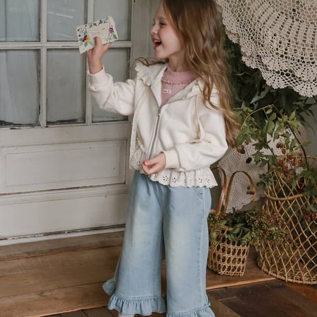 [予約] Cha-Cha Denim Pants / Puella FLO