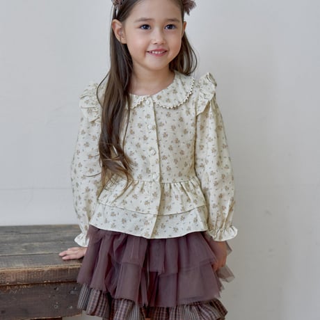 [予約] French blouse/ marron