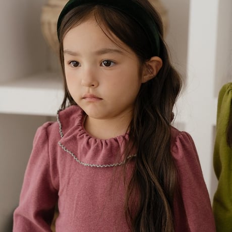 [予約] Blooming Ruffle Picot T-Shirt/ OREN by Hibyebebe