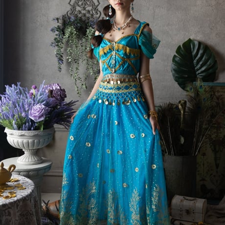 [予約] Royal Turquoise Dress (Adult)