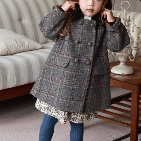 [予約] Heritage Grey Check Coat